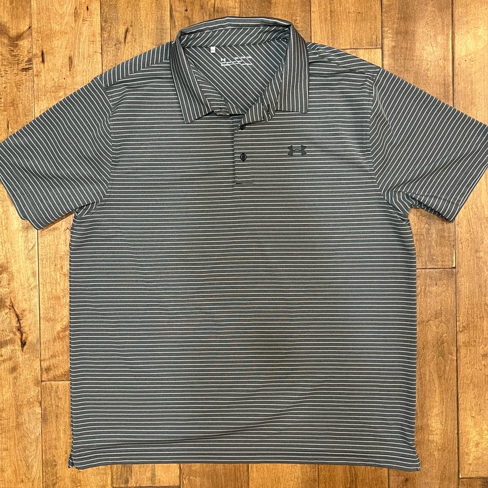 Under Armour Lightweight Breathable Short Sleeve Collared Polo Shirt - X…